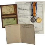 Canadian WWI Medal Pair with Documents - Canadian Railway Troops