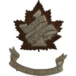 Canada WWI 7th Battalion British Columbia Cap Badge and Insignia (2 Pieces)