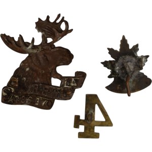 Canada 4th Canadian Mounted Rifles Regiment Lot (3 Pieces)
