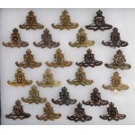 Canada WWI-II Royal Canadian Artillery Lot Cap Badges (22 Pieces)