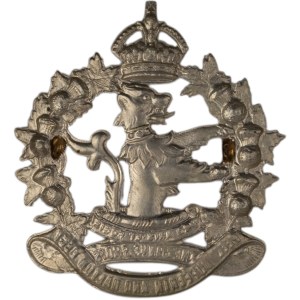 Canada King's Crown Lorne Scots (Peel, Dufferin and Halton Regiment) Cap Badge