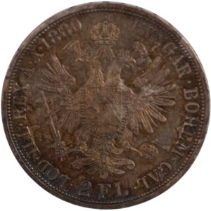 Austria 1880 Vienna Silver 2 Florin