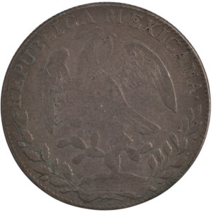 Mexico 1843 Go PM Silver 8 Reales