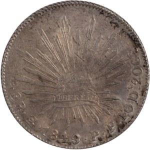 Mexico 1849 Go PF Silver 8 Reales