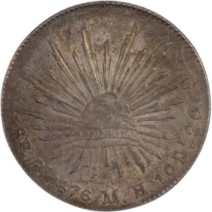 Mexico 1876 Pi MH Silver 8 Reales