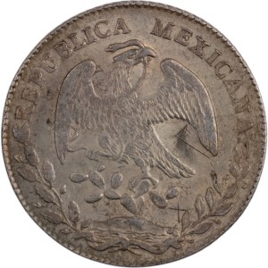 Mexico 1876 Pi MH Silver 8 Reales