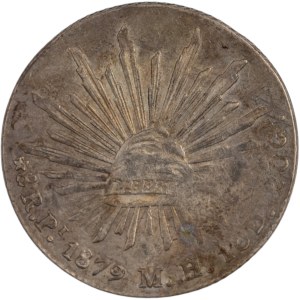 Mexico 1879 Pi MH Silver 8 Reales