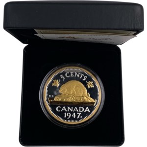 Canada 2023 5 Cent 1947 Maple Leaf Mark Fine Silver Coin
