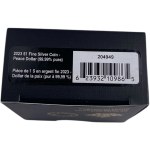 Canada 2023 $1 Peace Dollar placcato in oro rosa, moneta d'argento puro da 1 oz.