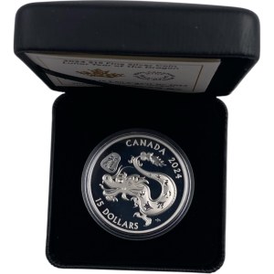 Canada 2024 $15 Zodiac Series: Year of the Dragon Pure Silver Coin