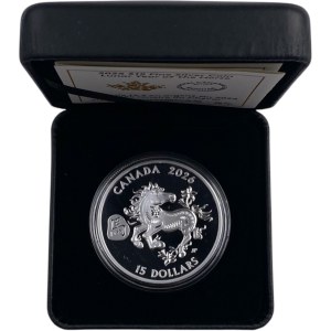 Canada 2026 $15 Zodiac Series: Year of the Horse Pure Silver Coin