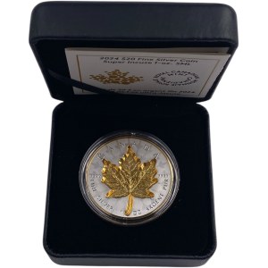 Canada 2024 $20 Super Incuse 1oz Argent Feuille d'Erable