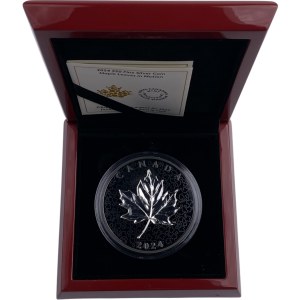 Canada 2024 $50 Maple Leaves in Motion Pure Silver Coin