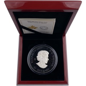 Canada 2024 $50 Maple Leaves in Motion Pure Silver Coin