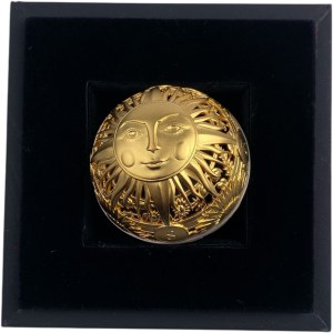 Samoa 2024 $5 Filigree Spherical Sun and Moon Pure Silver Coin