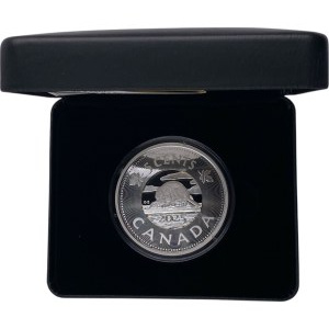 Moneta d'argento puro Canada 2025 5 Cent Multilayered Beaver