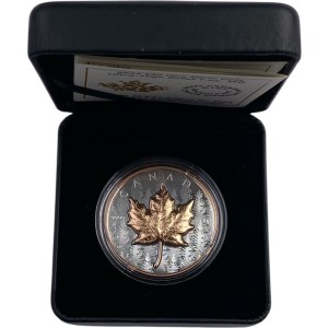 Canada 2025 Moneta d'argento da 20 dollari ad altissimo rilievo con placcatura in oro rosa da 1 oz.