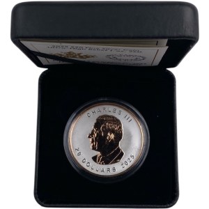 Canada 2025 $20 Ultra High Relief with Rose Gold Plating 1oz Silver Coin
