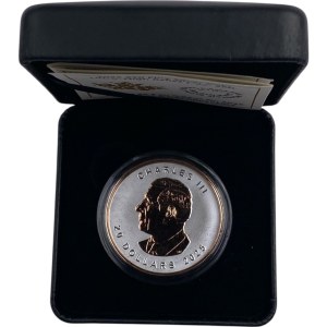 Canada 2025 $20 Ultra High Relief with Rose Gold Plating 1oz Silver Coin