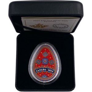 Canada 2025 $20 Pysanka Egg 1oz Pure Silver Coin