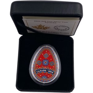 Canada 2025 $ 20 Pysanka Egg 1oz Moneta d'argento puro