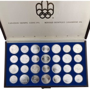 Set di monete d'argento delle Olimpiadi del Canada del 1976 (21 monete)