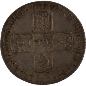 Great Britain 1757 Silver 6 Pence