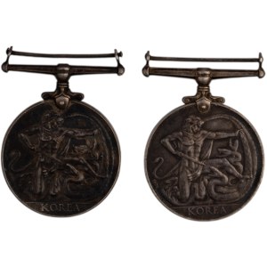 Canada 1950-53 Korea Medal Pair to Brothers