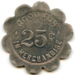 Canada Alvinston Lambton Co. Ontario J.E. Pedlow Merchant Token 24-C-C