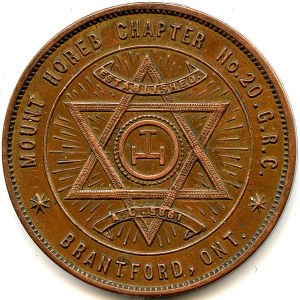 Canada Brantford Brant Co. Ontario. Masonic Token