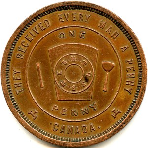 Canada Brantford Brant Co. Ontario. Masonic Token