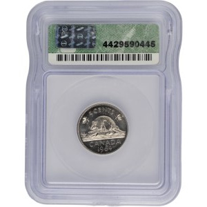 Canada 1964 5 Cent Extra Waterline - Scarce