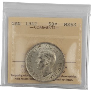 Canada 1942 50 Cent