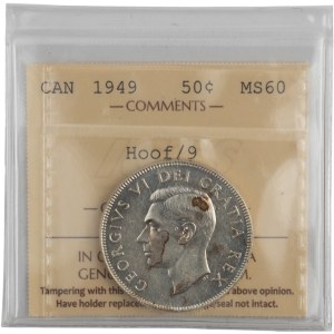Canada 1949 50 Cent Hoof/9