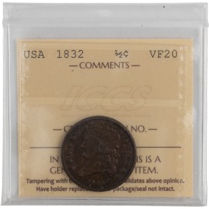 Stati Uniti 1832 Mezzo centesimo