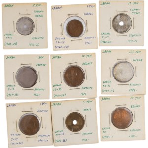 Japan 1926-50 (9 Pieces)