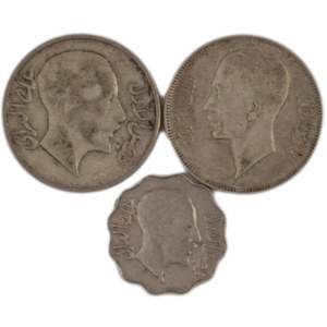 Iraq 1931-38 Silver & Nickel (3 Pieces)