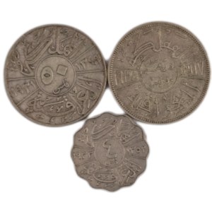 Iraq 1931-38 Silver & Nickel (3 Pieces)