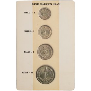 Irán 1955 AH1334 10/5/2/1 rialov (4 kusy)