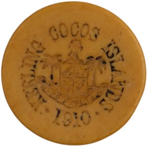 Keeling Cocos Islands British Territory 1913 2 Rupees