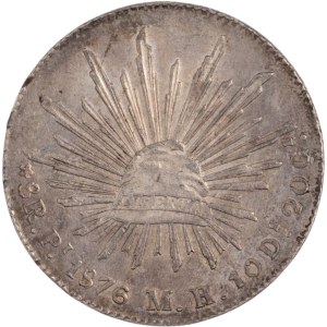 Mexique 1876 Pi MH Argent 8 Reales