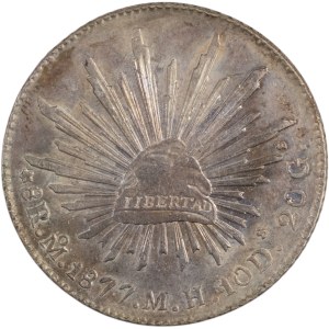 Mexique 1877 Mo MH Argent 8 Reales