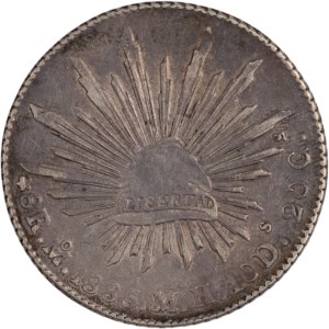 Mexico 1885 Mo MH Silver 8 Reales