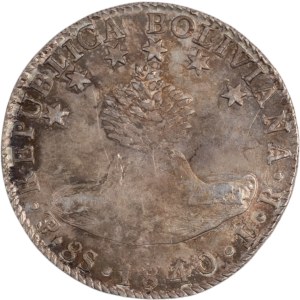Bolivie 1840 PTS LR Argent 8 Soles