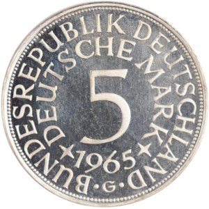 Germany 1965 G Silver 5 Marks
