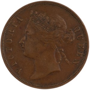 Straits Settlements 1874 1 Cent