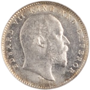 India 1908 British India Silver 2 Annas