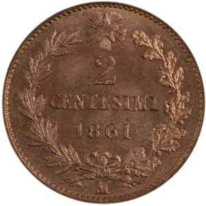 Włochy 1861 M 2 Centesimi