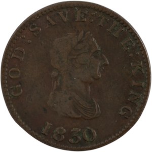 Isle of Man 1830 1/2 Penny