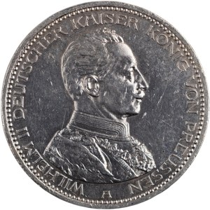 Germany 1914 A Prussia Silver 5 Mark